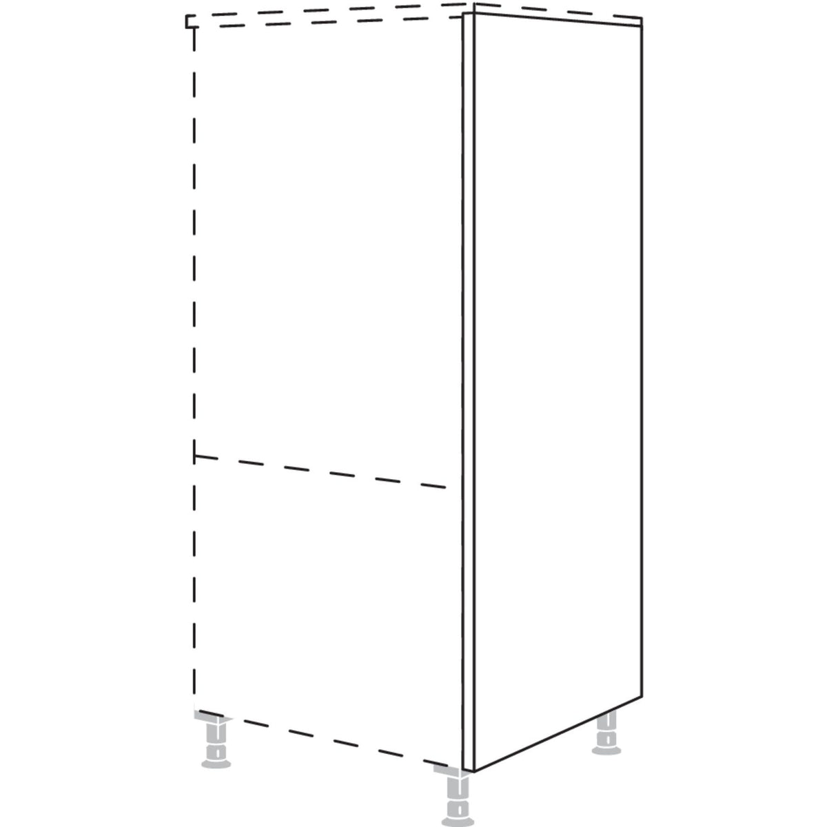 Nobilia Abschlusswange in Korpushoehe HWK16 16516
