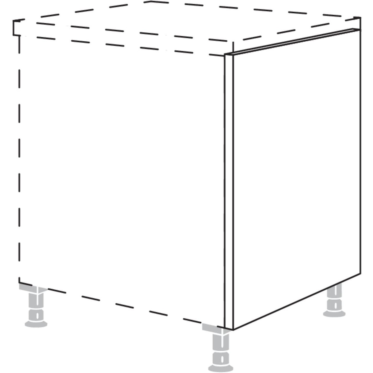 Nobilia Abschlusswange in Korpushöhe UWK50 50974