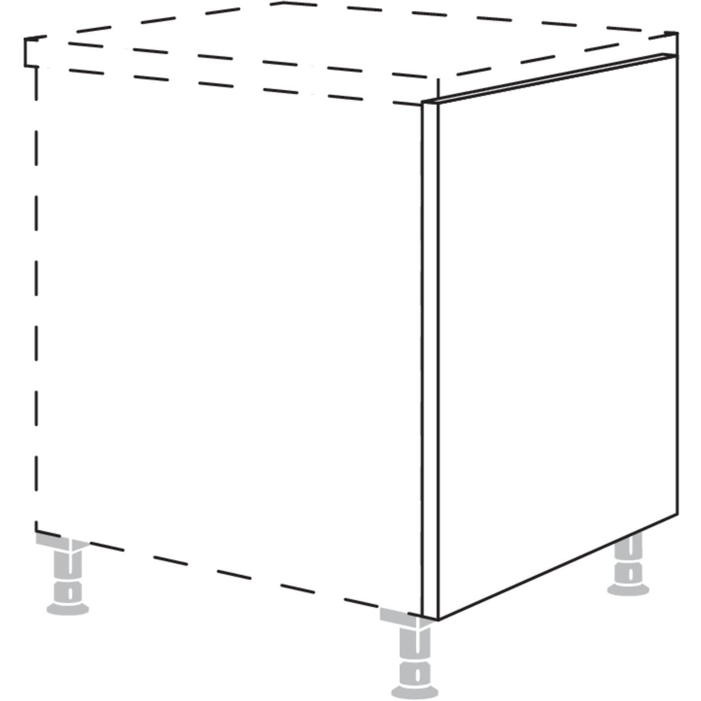 Nobilia Abschlusswange in Korpushöhe UWK10 10974