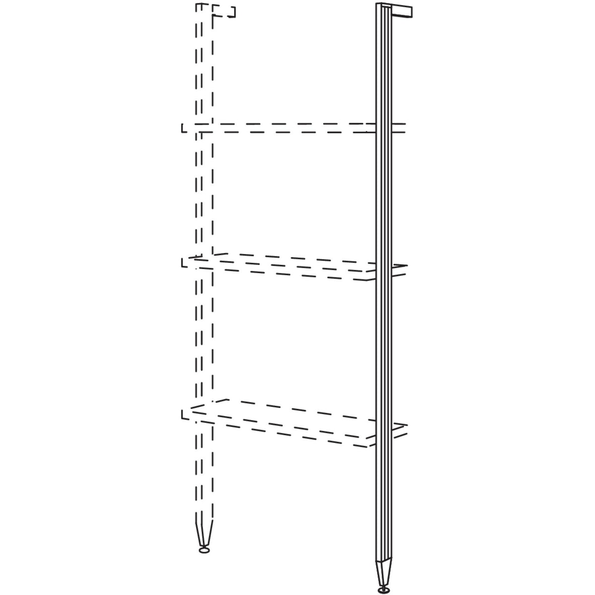Nobilia Aluminiumstollen in Highboardhoehe XL HRS15-X 21921