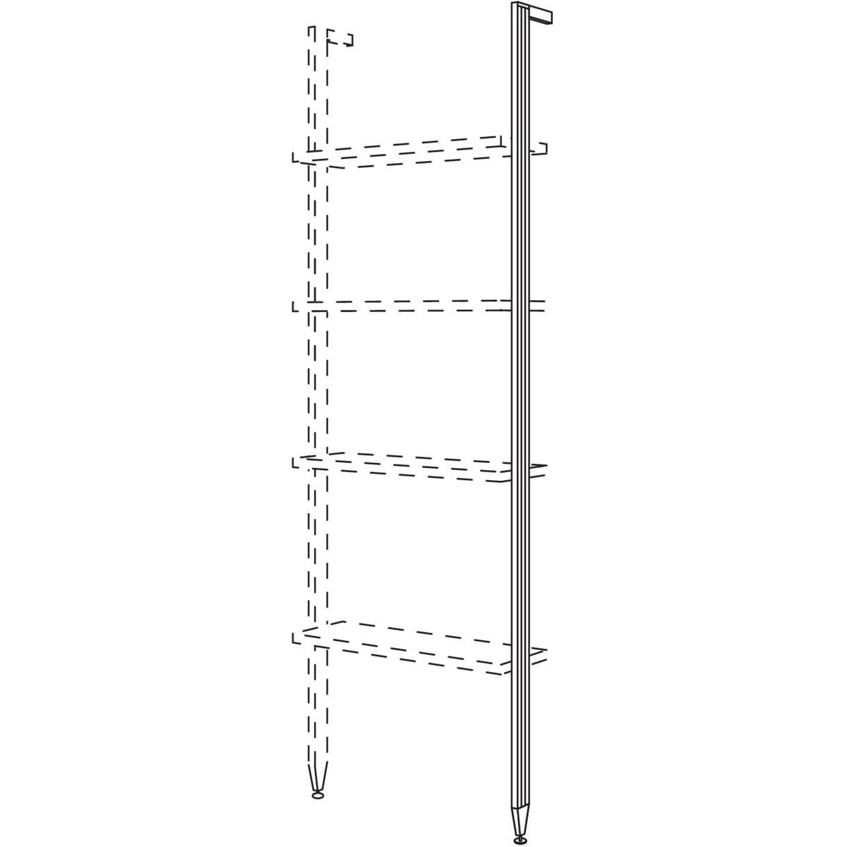 Nobilia Aluminiumstollen in Hochschrankhoehe 1 XL HRS15-1X 41922