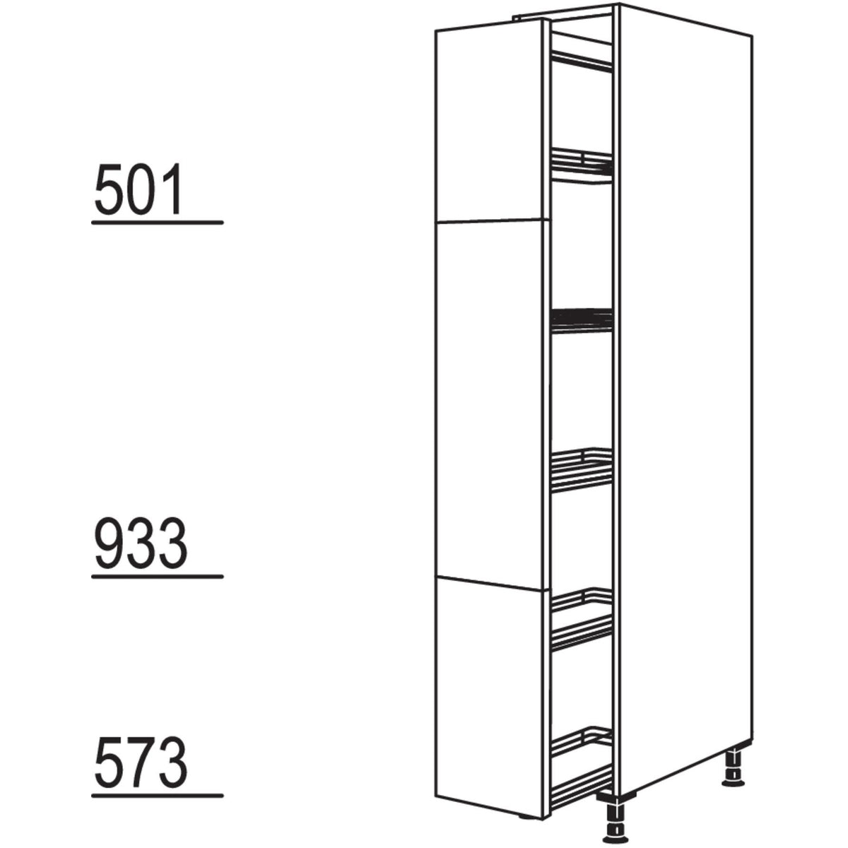 Nobilia Apothekerschrank HA40-1 24071