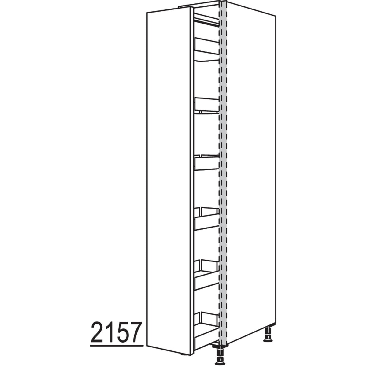 nobilia Apothekerschrank NHSAF30-3 53256