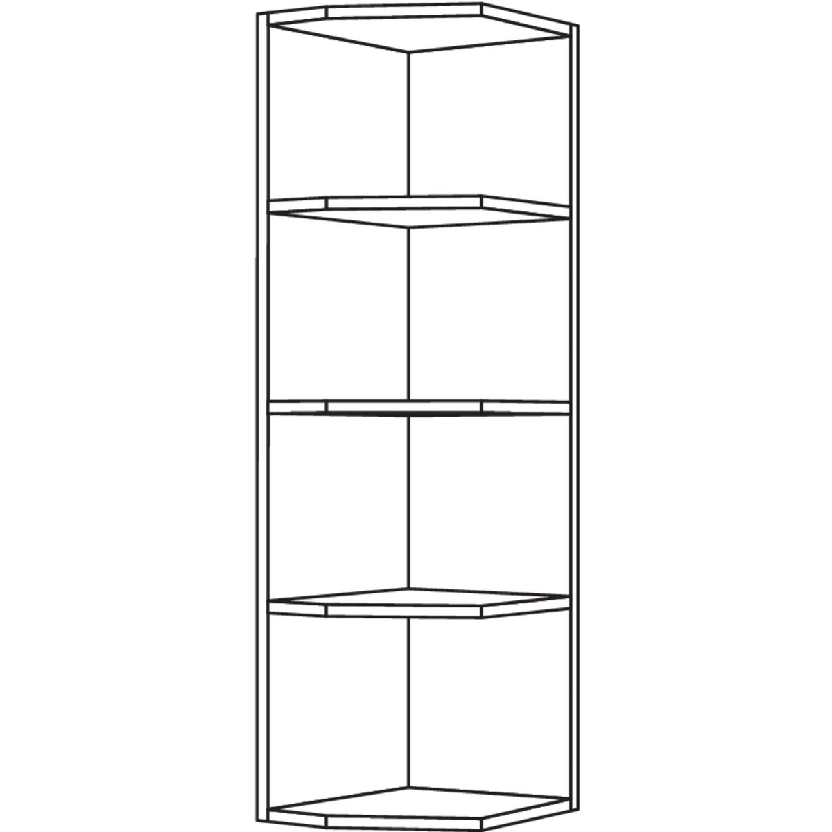 Nobilia Aufsatz-Abschlussregal ARA18-1 30187