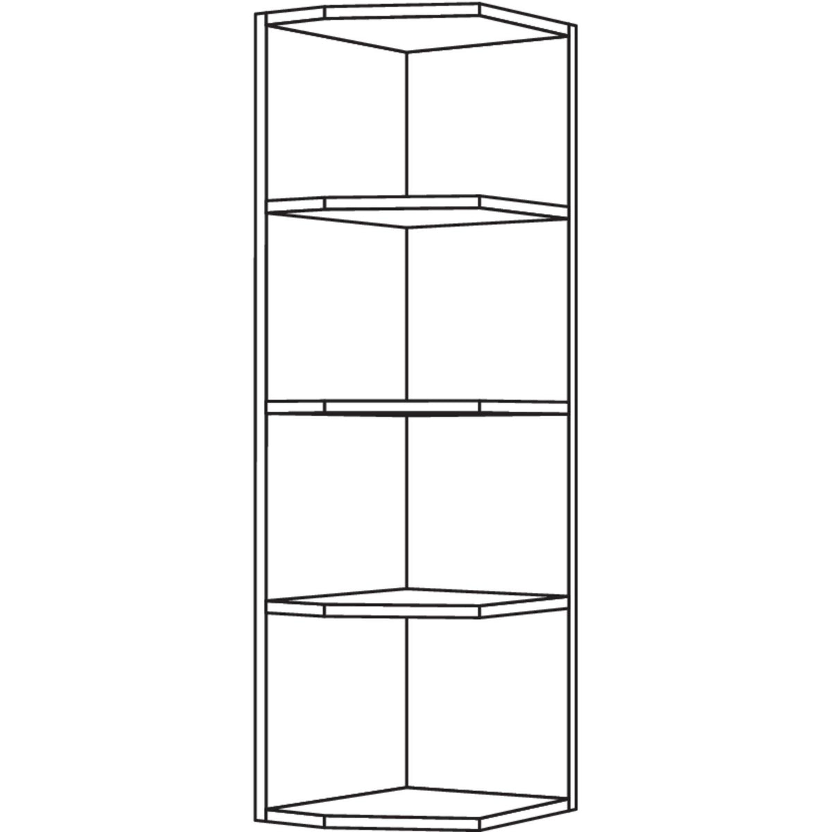 Nobilia Aufsatz-Abschlussregal ARA18-1 31187