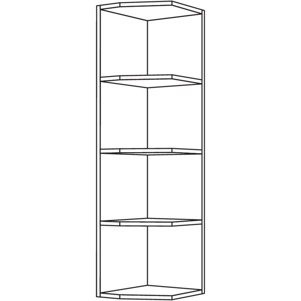 Nobilia Aufsatz-Abschlussregal ARA32-2 43180