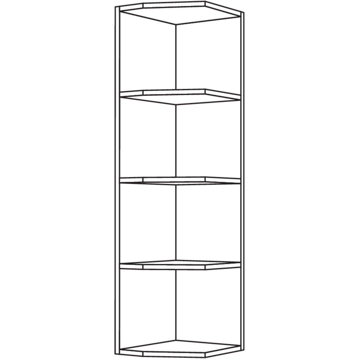 Nobilia Aufsatz-Abschlussregal ARA18-2 41187