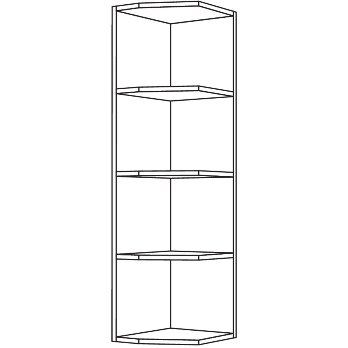 Nobilia Aufsatz-Abschlussregal ARA18-2 41187