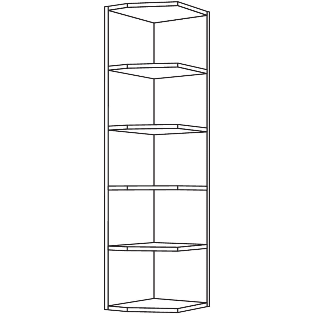 Nobilia Aufsatz-Abschlussregal ARA32-3 52180