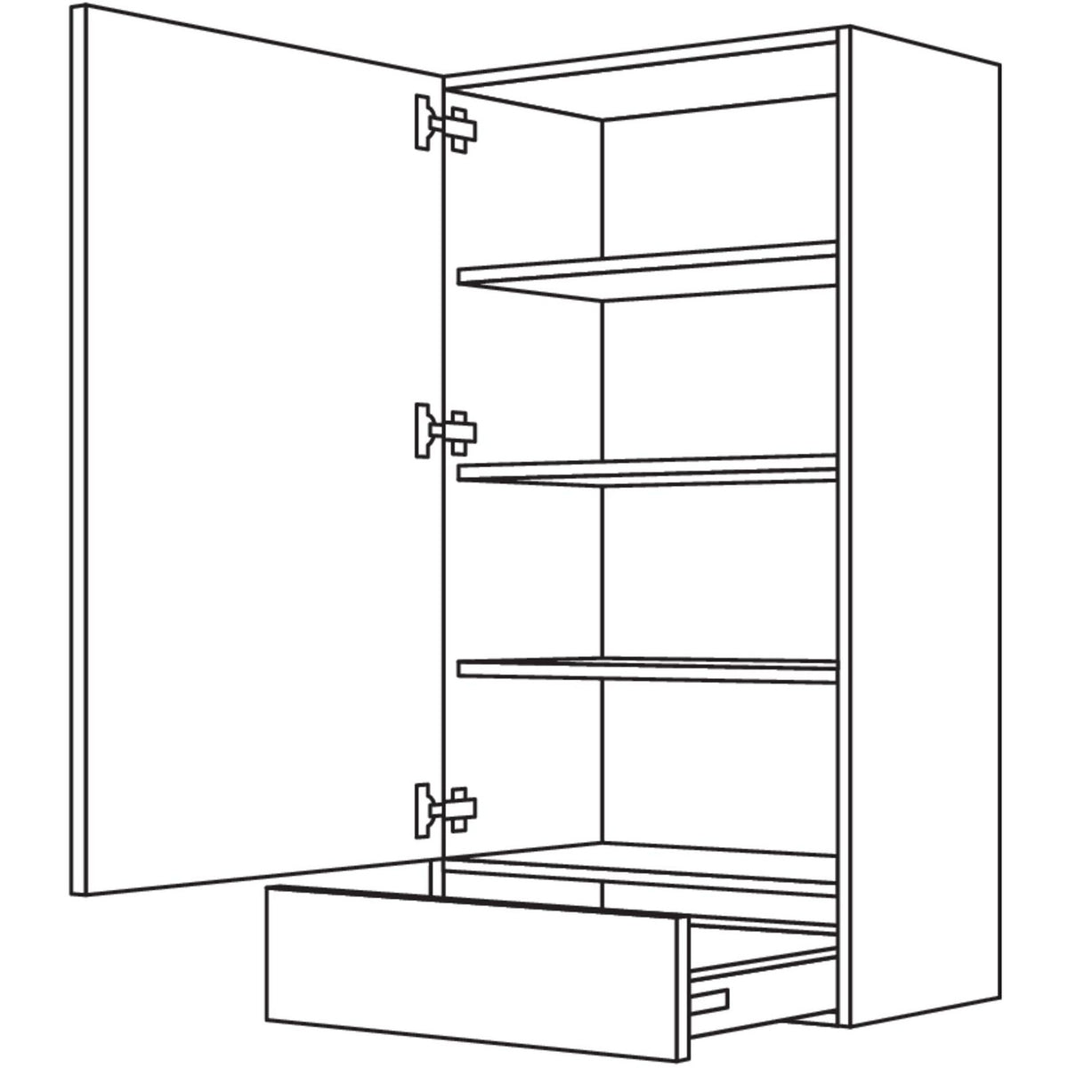 Nobilia Aufsatzschrank AS60-2 41860