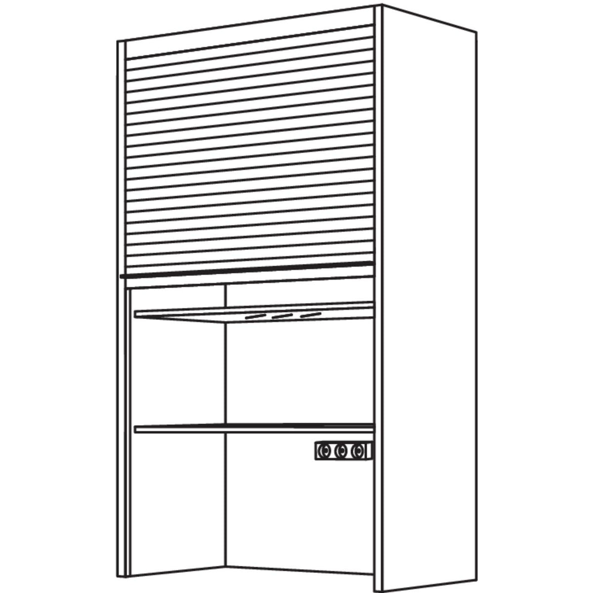 Nobilia Aufsatzschrank Jalousie AJTT90-1 35299