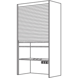 Nobilia Aufsatzschrank Jalousie AJ60-2 40146