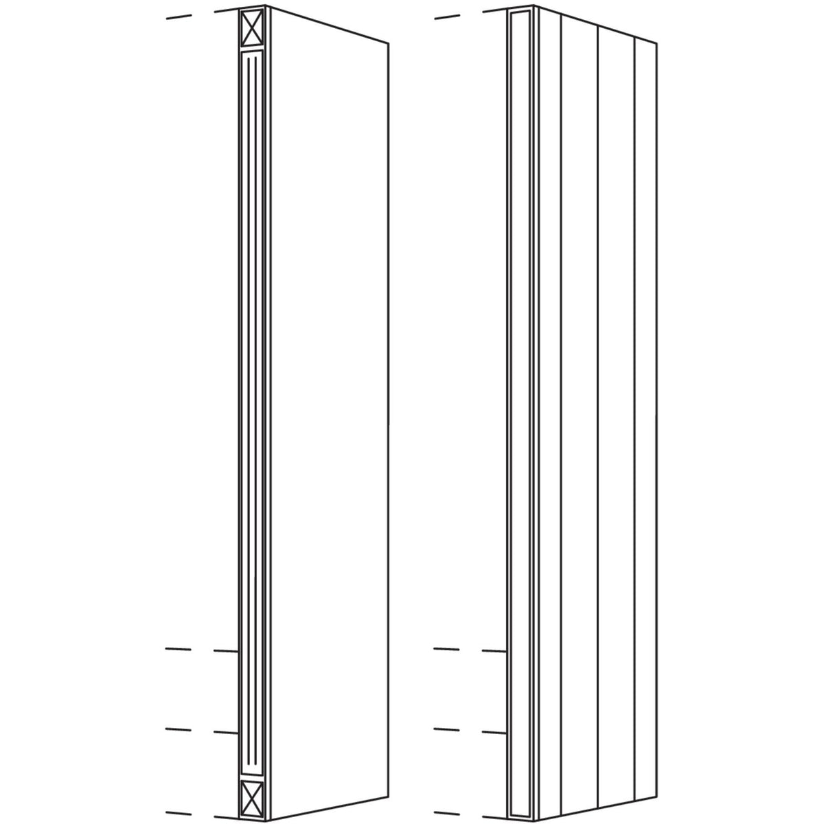 Nobilia Aufsatzschrank-Pilaster für Aufsatzschränke- Höhe 3 APIH-3 55759
