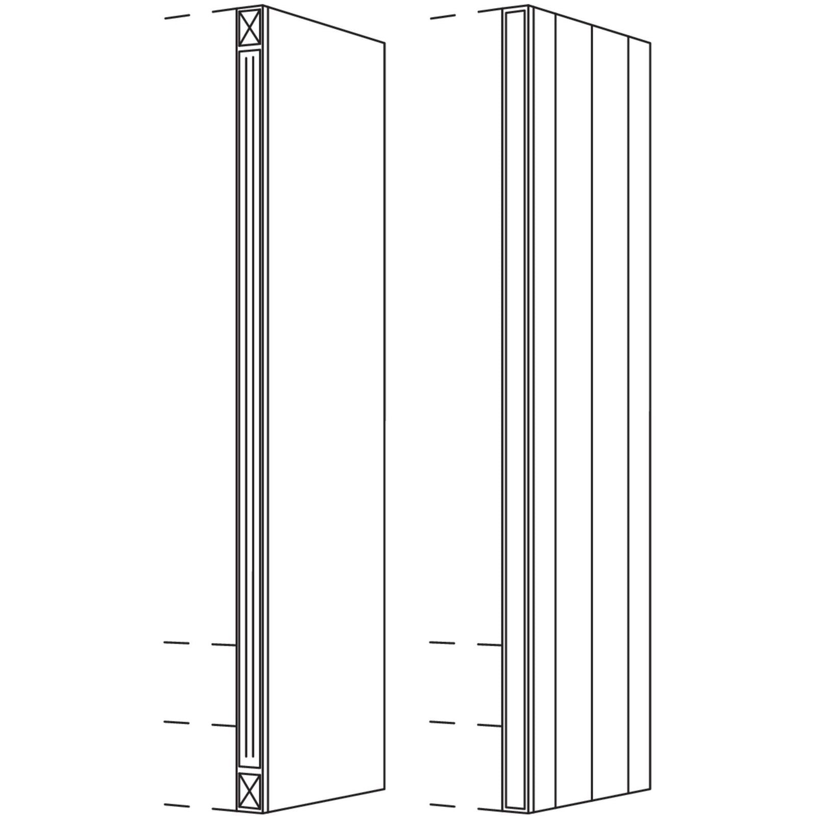 Nobilia Aufsatzschrank-Pilaster für Aufsatzschränke- Höhe 3 API-3 44759