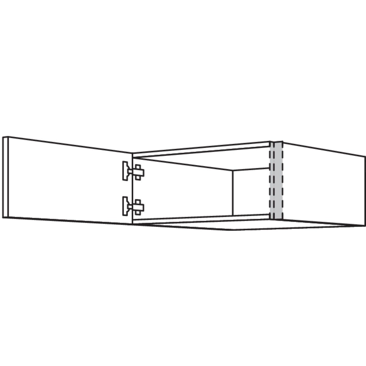 Nobilia Aufsatzschrank zur Montage auf Hochschraenken NAHS60-29 61246