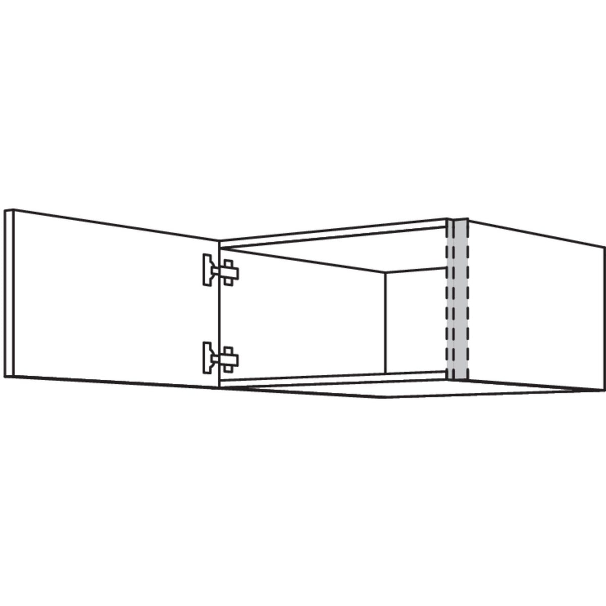 Nobilia Aufsatzschrank zur Montage auf Hochschraenken NAHS60-36 62246