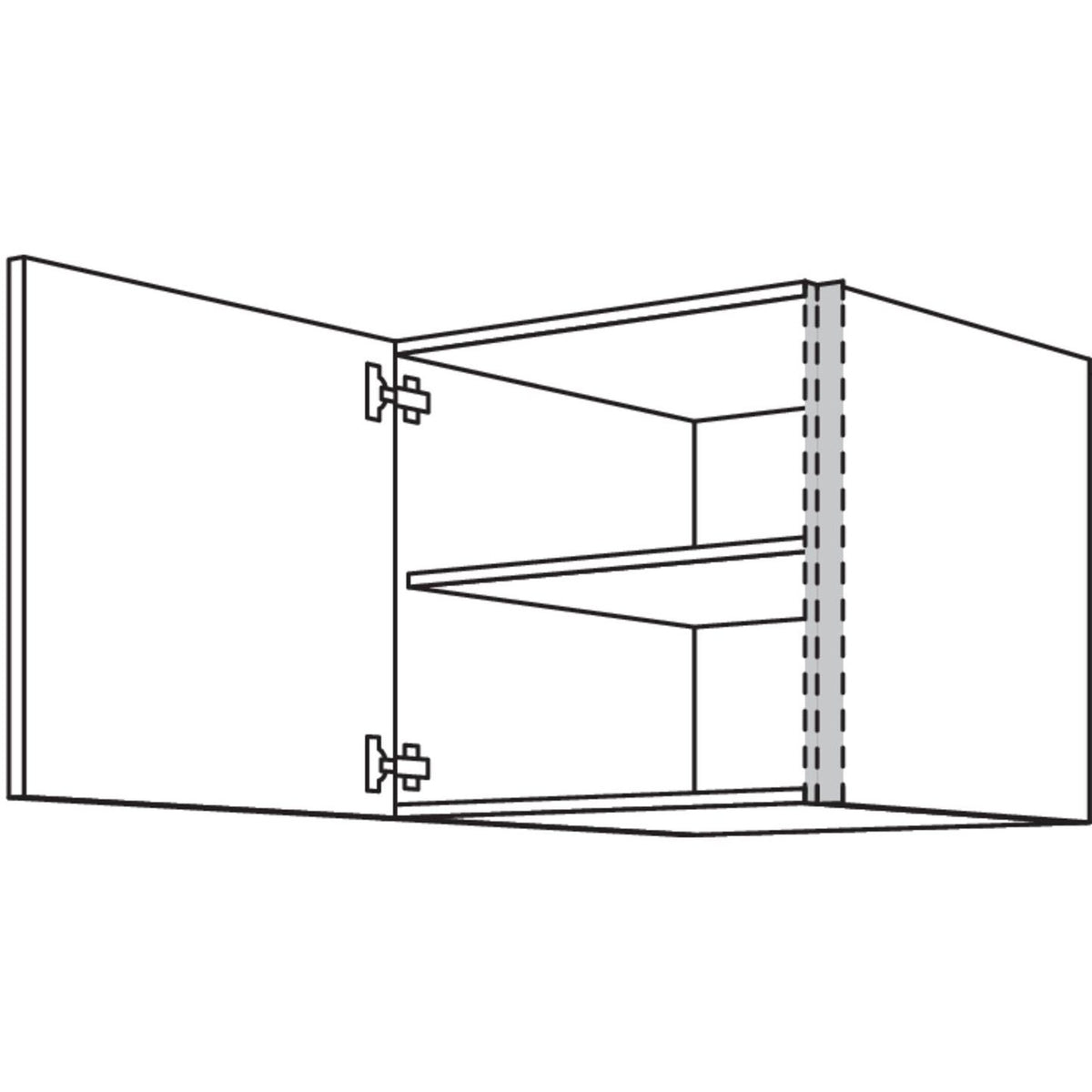 Nobilia Aufsatzschrank zur Montage auf Hochschraenken NAHS30-65 66243