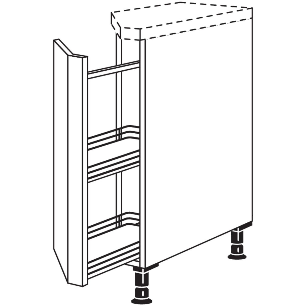 Nobilia Auszugschrank- diagonal UZA15 109