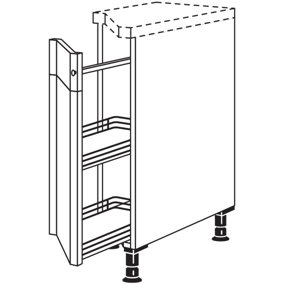 Nobilia Auszugschrank- diagonal UZA30 22753