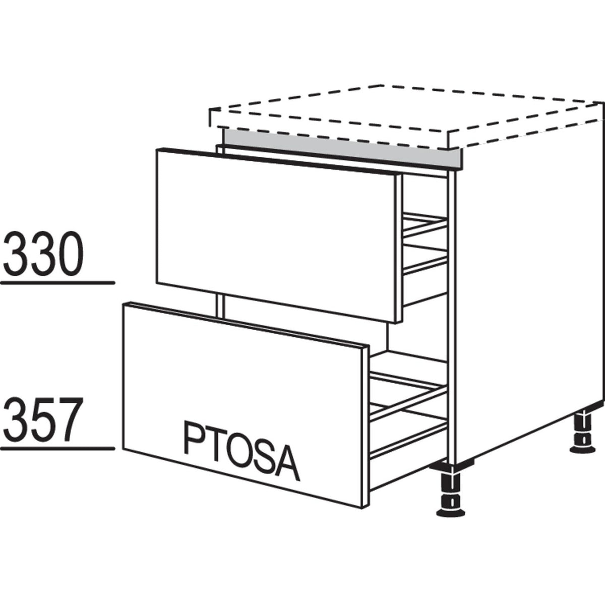 nobilia Auszugschrank LU2A45 52532