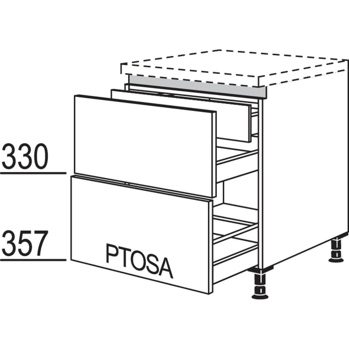 nobilia Auszugschrank LUI2A60 52568