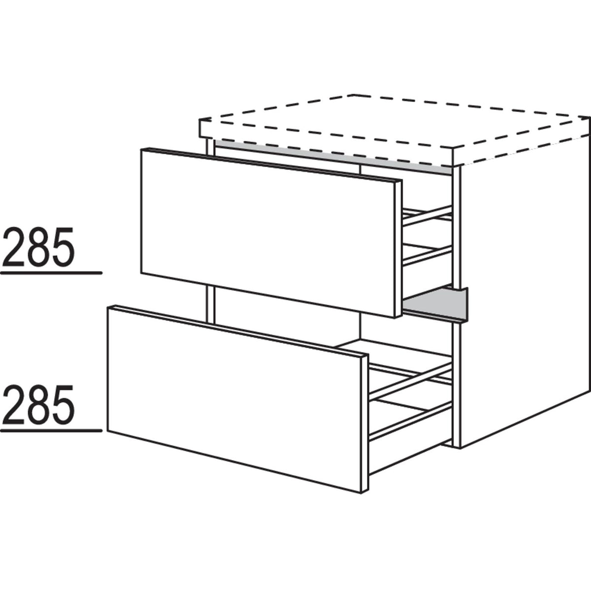 nobilia Auszugschrank NBU2A60-60 67655