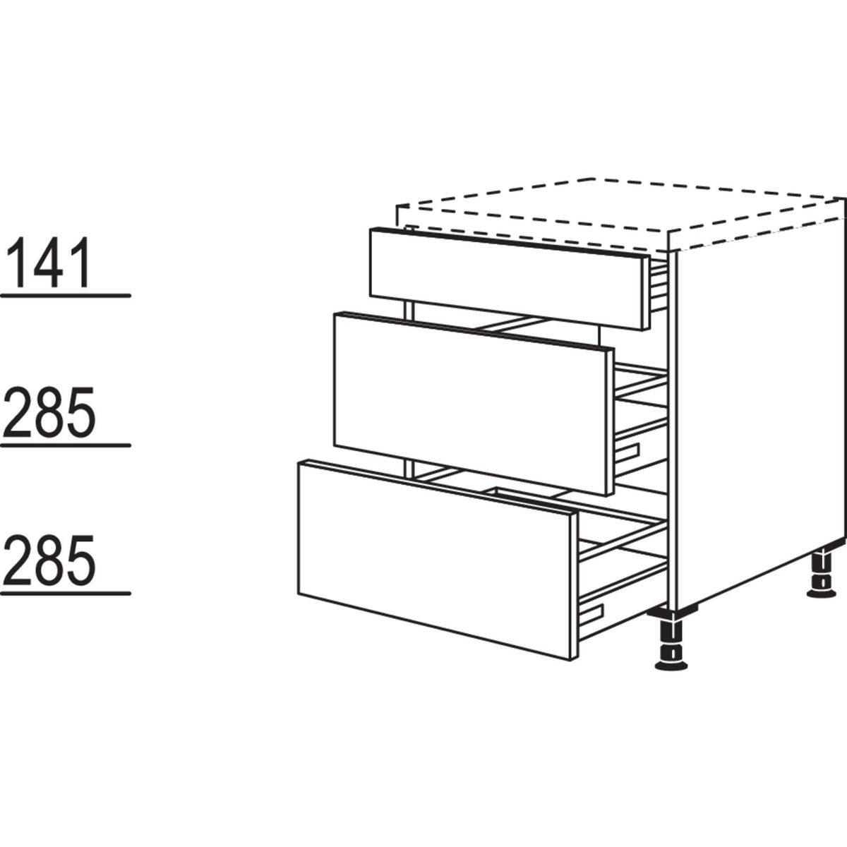 Nobilia Auszugschrank UA60 22062