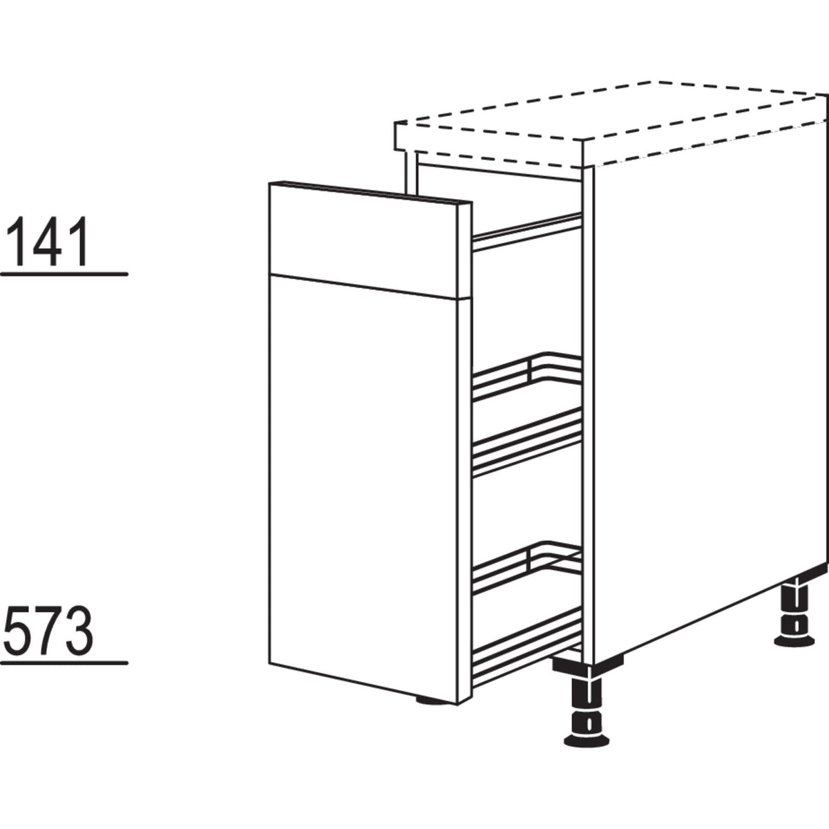 Nobilia Auszugschrank UAM30 22139