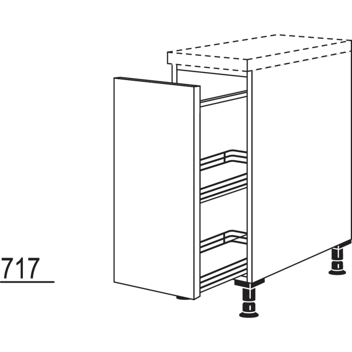 Nobilia Auszugschrank UAMD20 21020