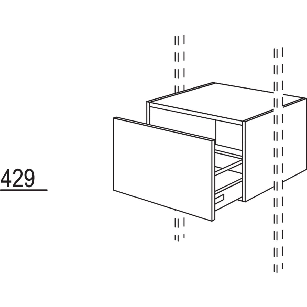 Nobilia Auszugschrank UARS80-43 43978