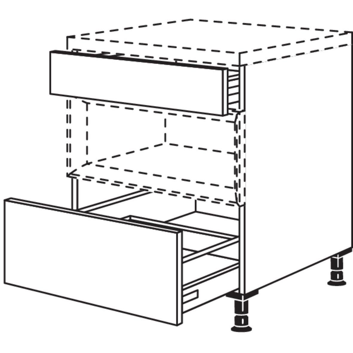 Nobilia Auszugschrank fuer Regaleinsatz Case USAC90 22117