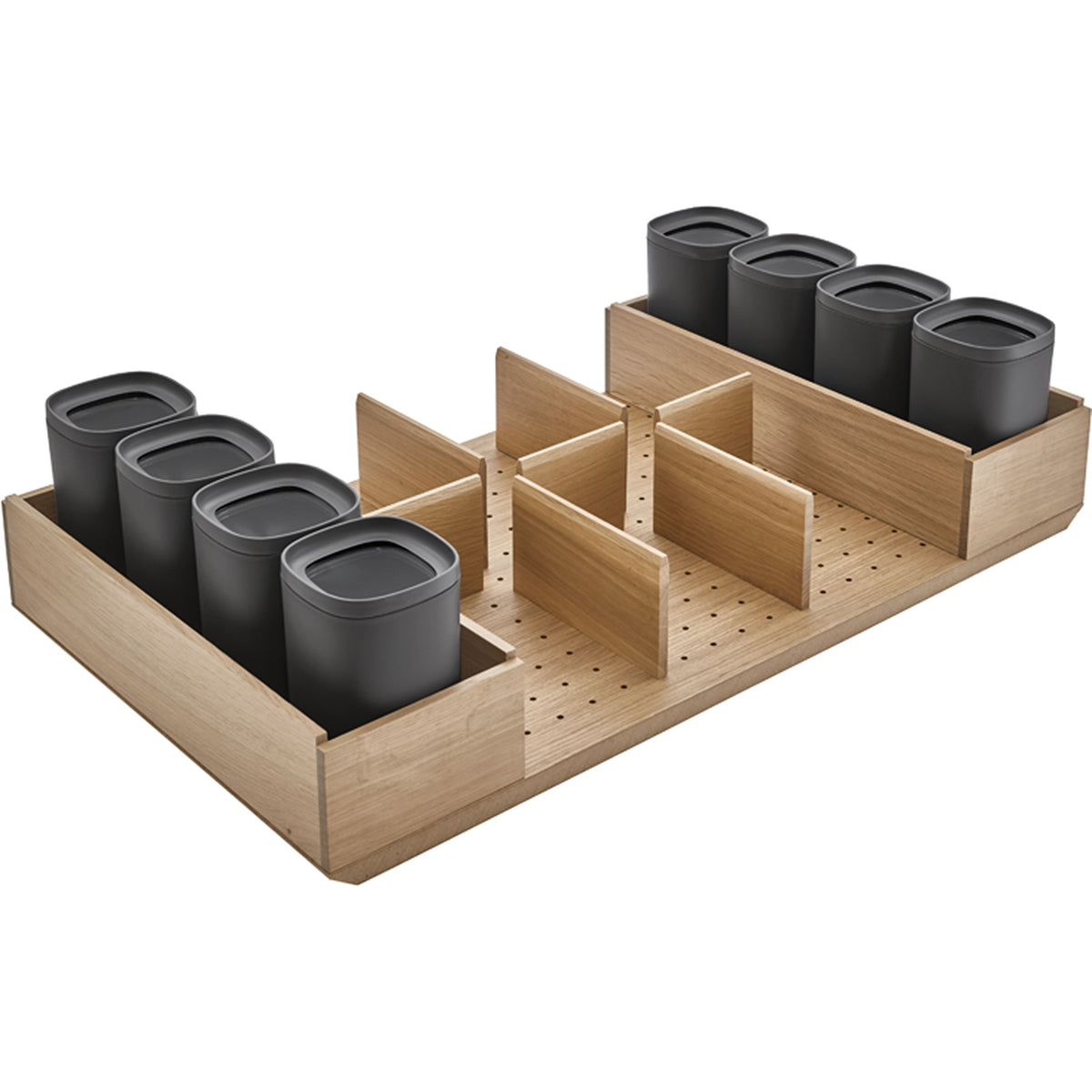 nobilia Auszugsorganisation Eiche mit Vorratsdosen AOSVN120E 10117