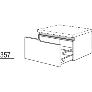 Nobilia Badezimmer-Abschluss- Auszugschrank Curve NBUAAC60-36 67362