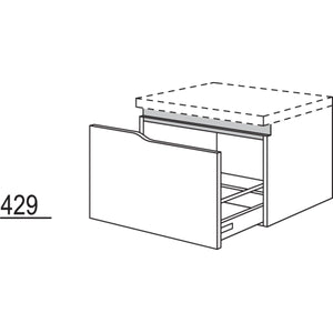 Nobilia Badezimmer-Abschluss- Auszugschrank Curve NBUAAC60-43 67464