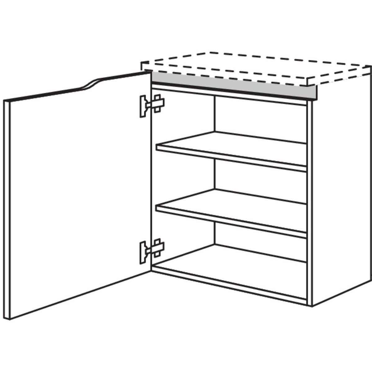 Nobilia Badezimmer-Abschluss- Sideboard Curve NBSAC45-72 67460
