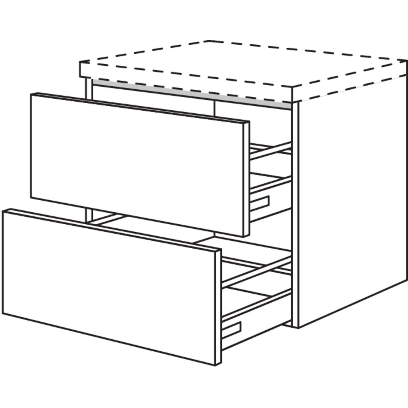 Nobilia Badezimmer-Auszugschrank BU2A60-58 2845