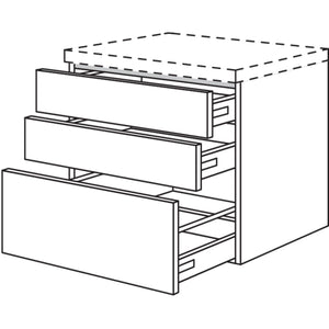 Nobilia Badezimmer-Auszugschrank BU2SA50-58 2824