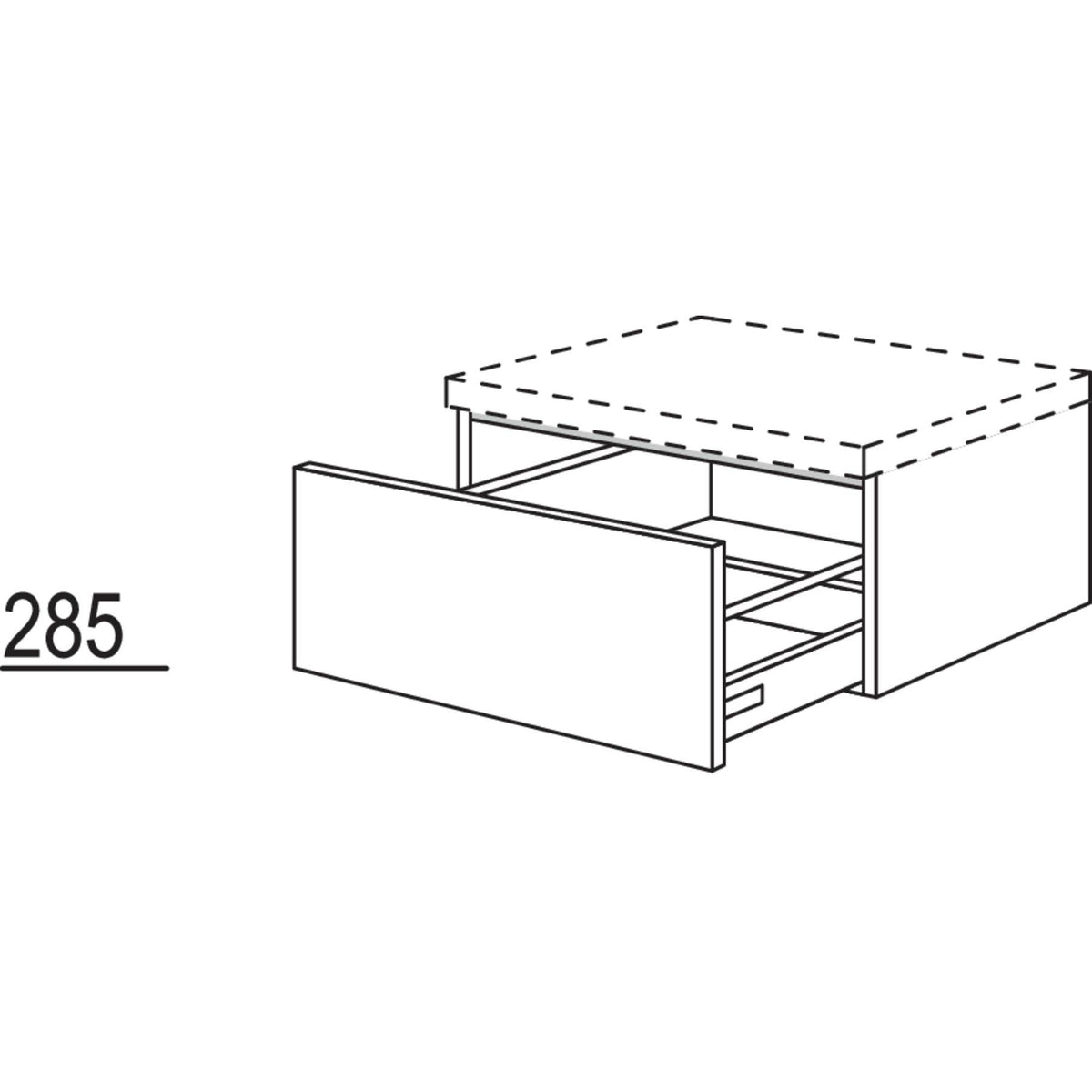 Nobilia Badezimmer-Auszugschrank BUA45-29 2323