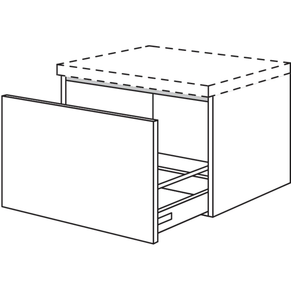 Nobilia Badezimmer-Auszugschrank BUA80-43 2536