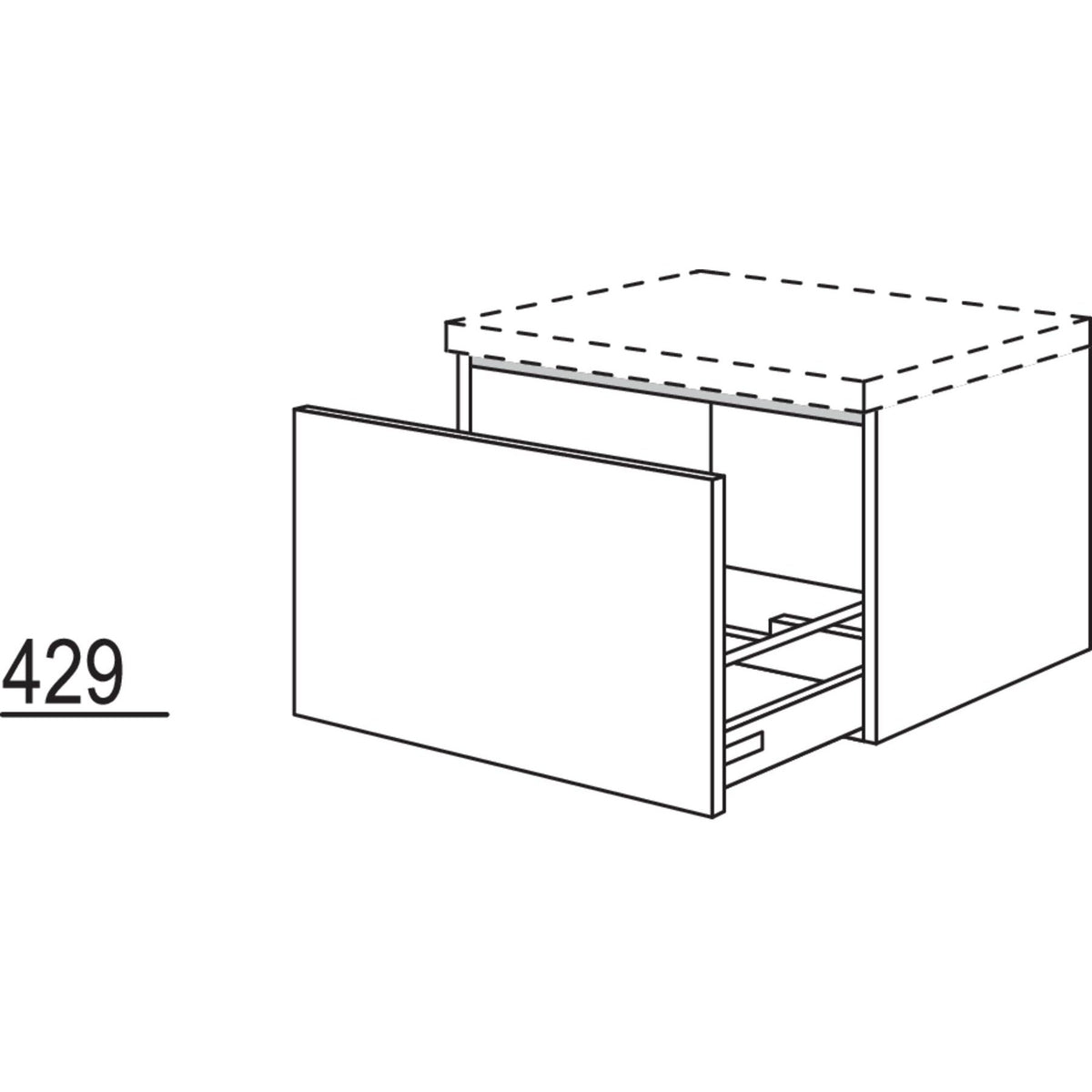 Nobilia Badezimmer-Auszugschrank BUA40-43 2532