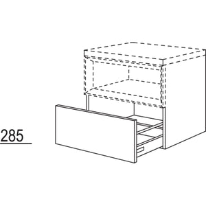 Nobilia Badezimmer-Auszugschrank fuer Regaleinsatz Case BUACO80-58 2510