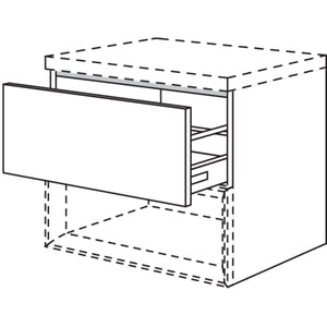 Nobilia Badezimmer-Auszugschrank fuer Regaleinsatz Case BUACU120-58 2541