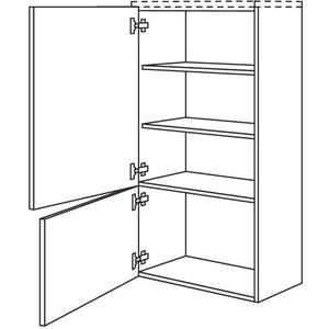 Nobilia Badezimmer-Midischrank BM2T60-130 2926