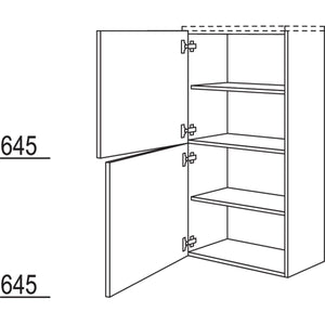 Nobilia Badezimmer-Midischrank BM2TM60-130 2975