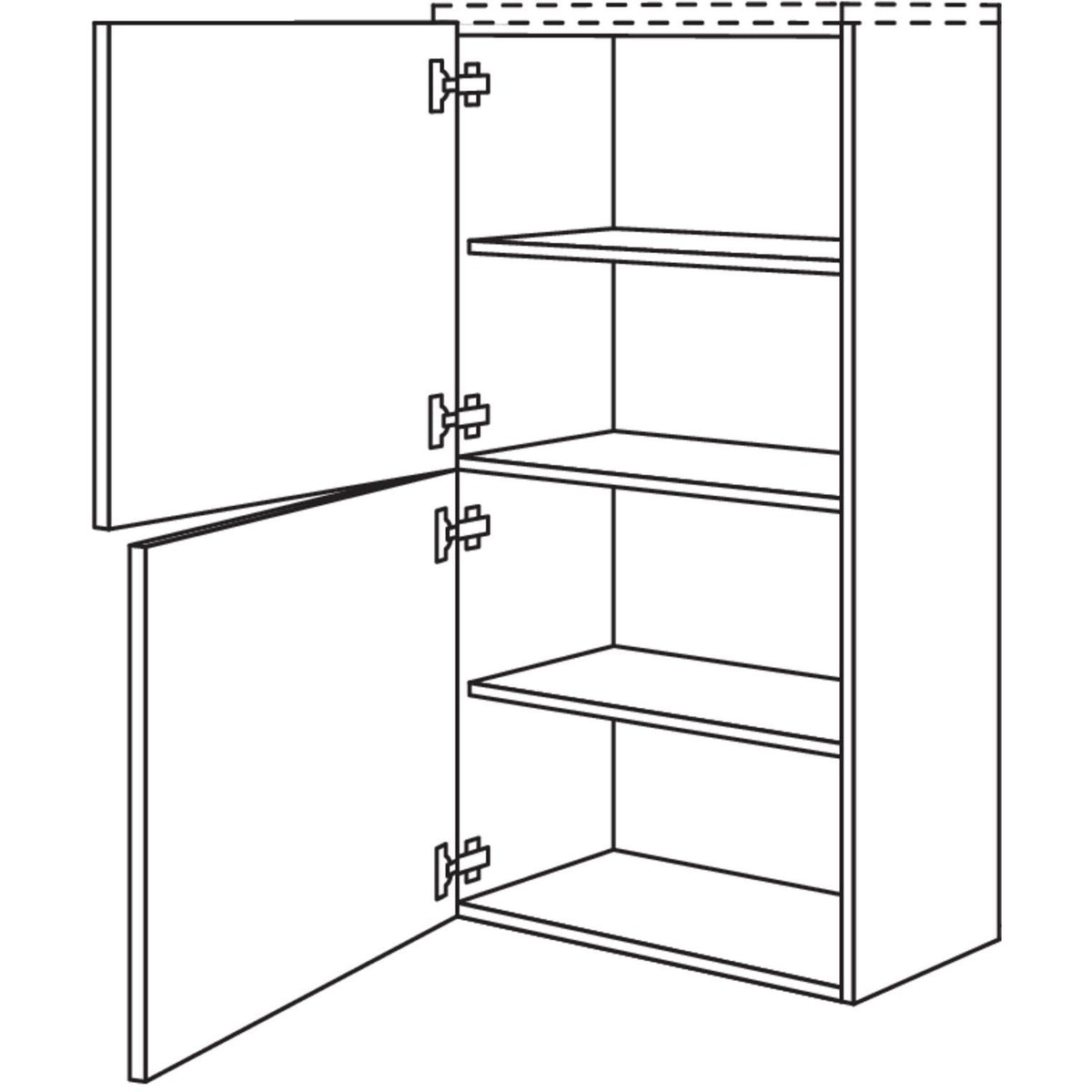Nobilia Badezimmer-Midischrank BM2TM30-130 2961