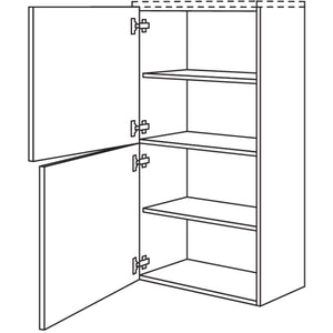 Nobilia Badezimmer-Midischrank BM2TM60-130 2975