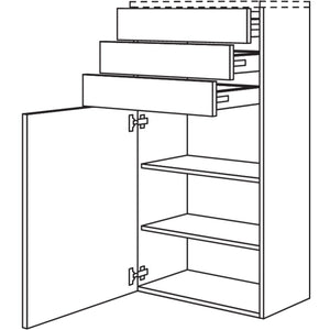 Nobilia Badezimmer-Midischrank BM3S45-130 2577