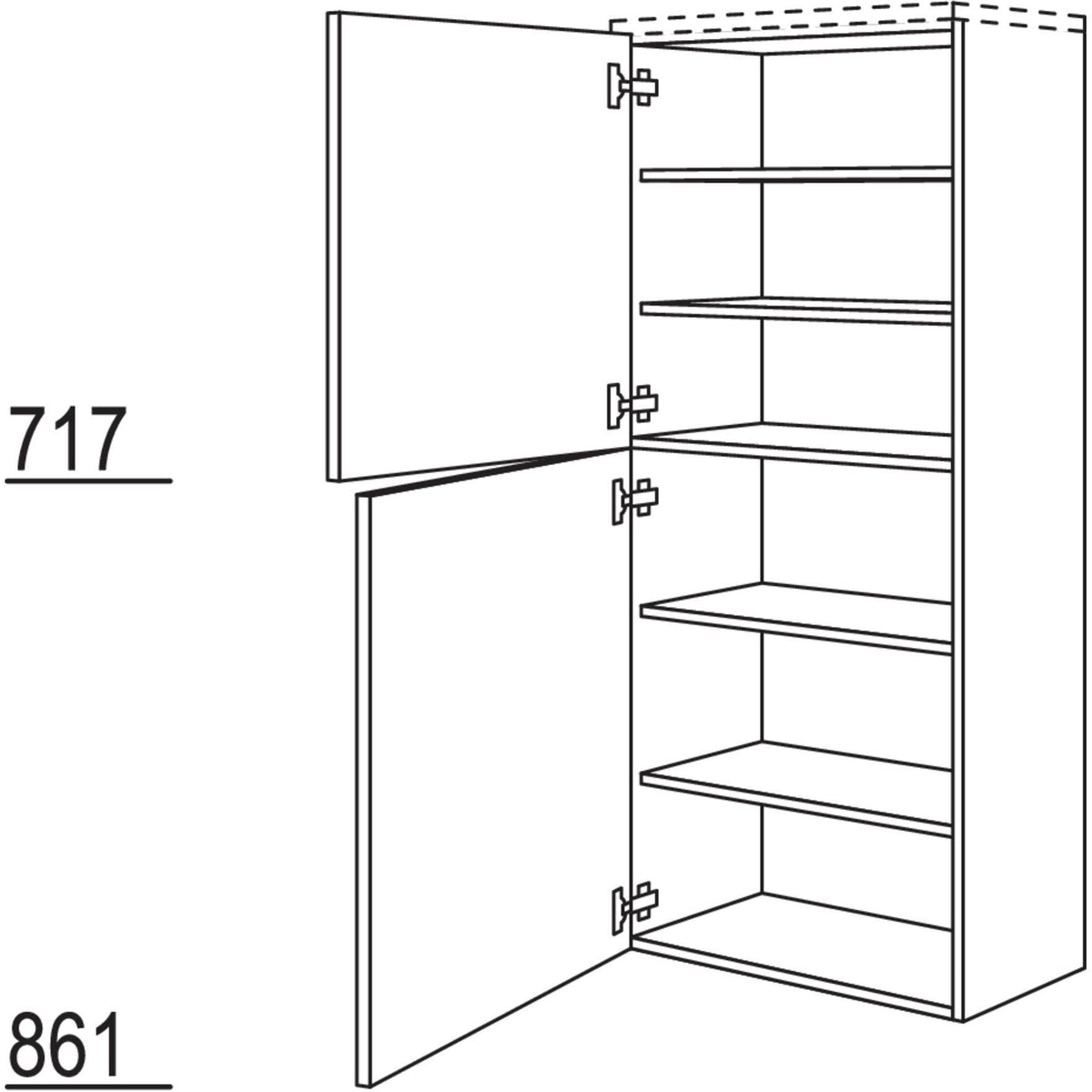 Nobilia Badezimmer-Midischrank BM40-158 2964