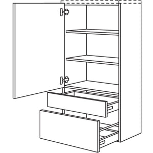 Nobilia Badezimmer-Midischrank BMSA60-130 2984