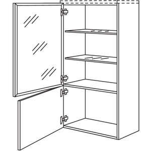 Nobilia Badezimmer-Midischrank Flat BMGF30-130 2976